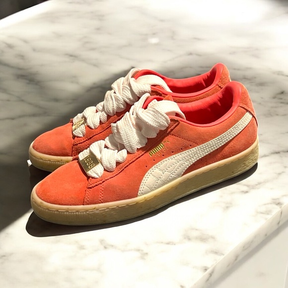 Puma Shoes - Puma Suede Classic X B-Boy Women’s Spiced Coral Sneakers